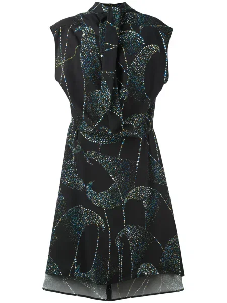 Rochie Balenciaga cu imagine negru