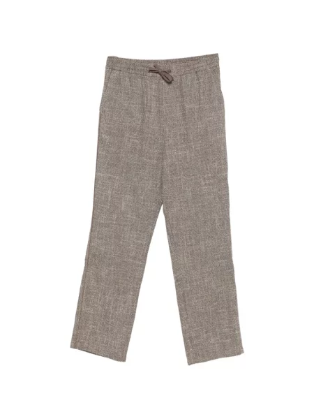 Pantaloni Ché cu cordon maro