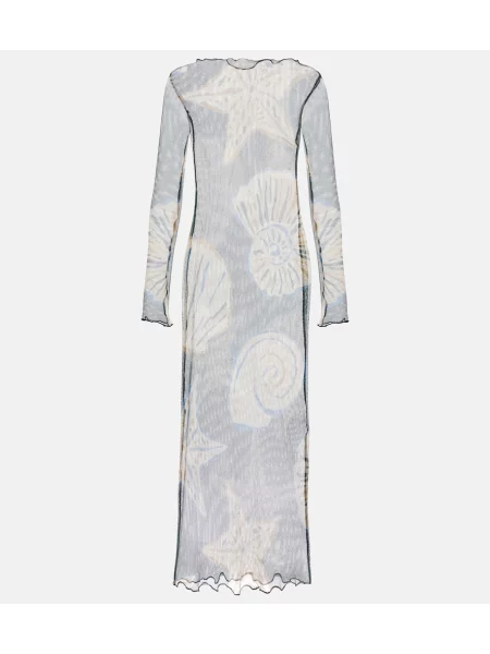 Rochie Cala De La Cruz cu imagine verde
