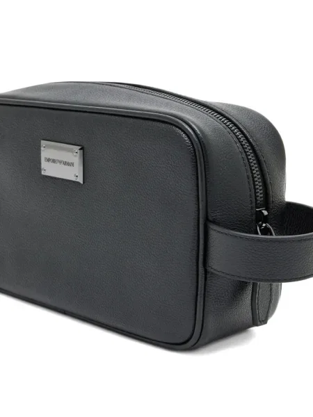Geantă Emporio Armani din piele negru