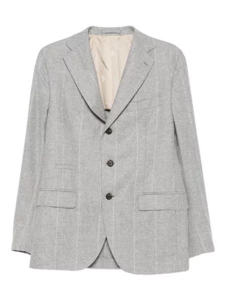 Costum Eleventy cu dungi de costum gri