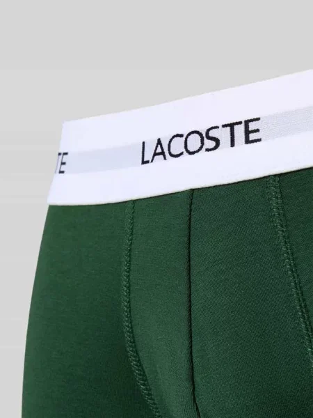 Bokserki Lacoste 3 pary black/green/navy blue zielone