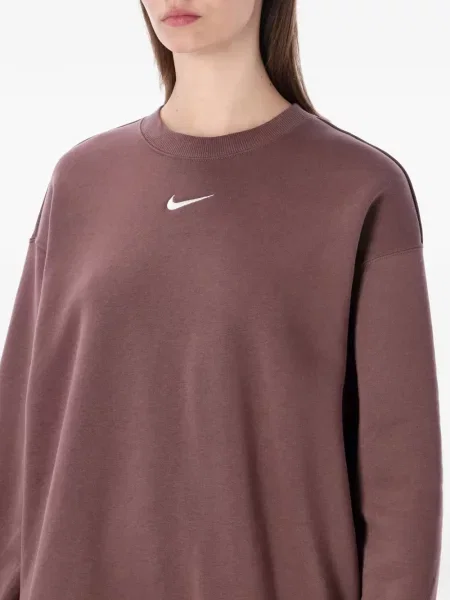 Hanorac cu glugă Nike cu decolteu rotund cu autograf de jumătate de fermoar roz