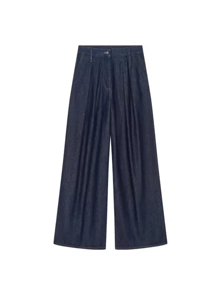 Szerokie jeansy Dries Van Noten niebieskie