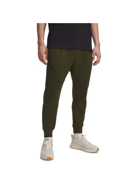 Pantaloni Under Armour Unstoppable Flc Jgr Eu Green M verde