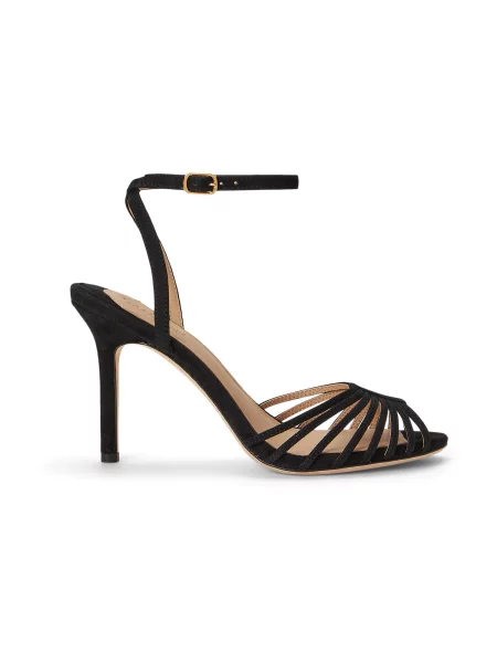 Lauren Ralph Lauren Remienkové sandále KIDSUEDE' čierna