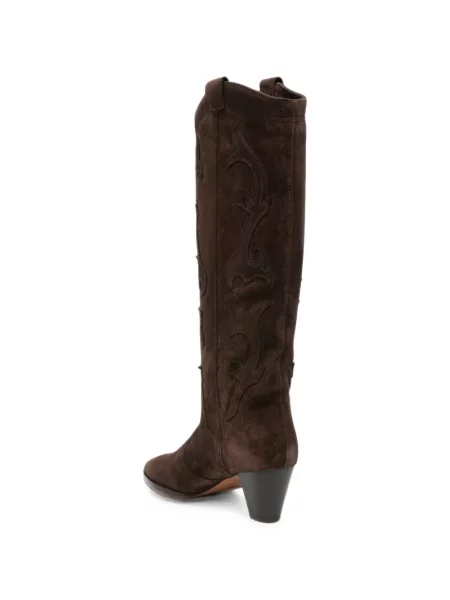 Botine Ba&sh din piele de căprioară maro