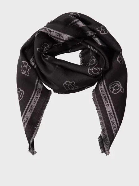 Хустка Karl Lagerfeld чорна