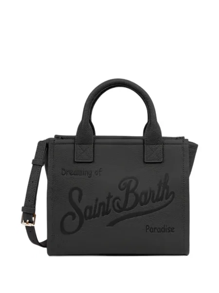 Geantă shopper Mc2 Saint Barth din piele negru