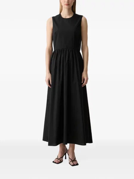 Rochie maxi Benetton fără mâneci negru