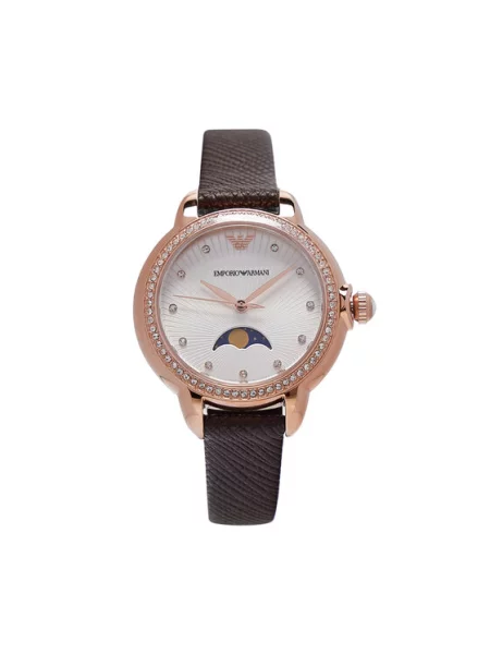 Zegarek Emporio Armani brązowy