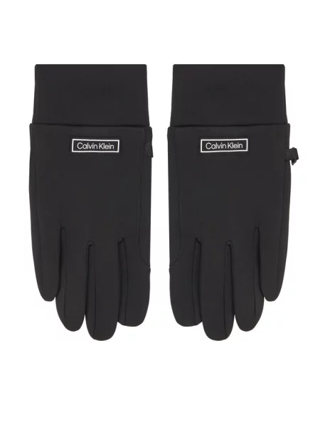 Calvin Klein Rękawice Mężczyźni Sztuczne włókno jednolity L/XL czarny