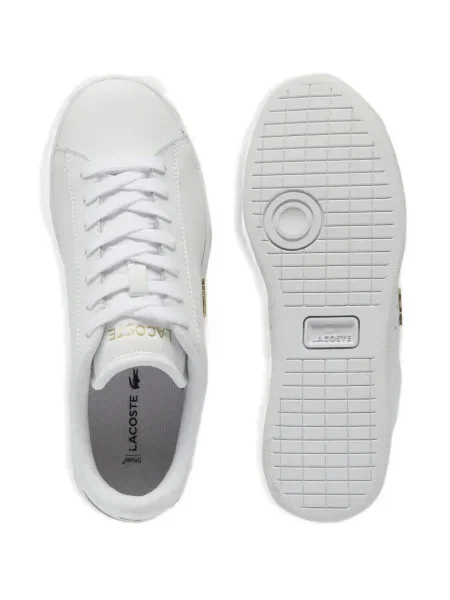 Sneakerși Lacoste din piele alb