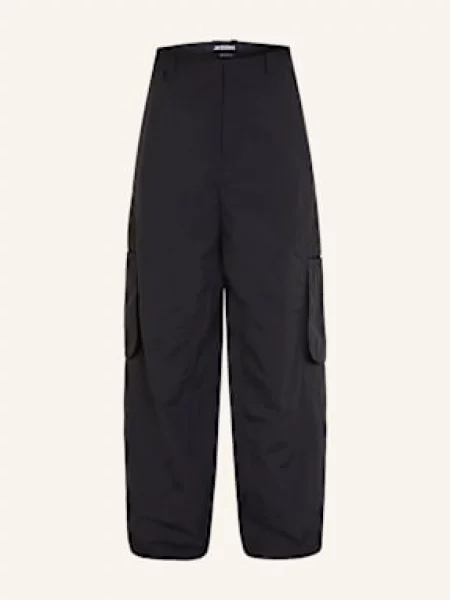 Jacquemus Cargo Kalhoty Le Cargo Molino Wide Fit černá