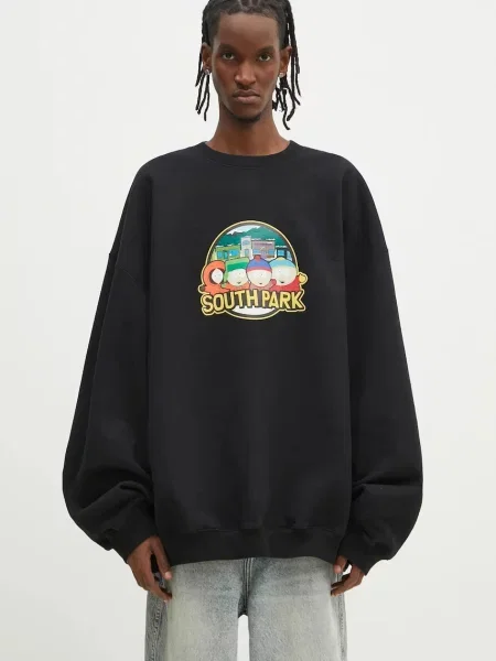 Кофта VETEMENTS Southpark Oversized з принтом чорний