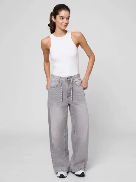 Широкие джинсы Prpy серые