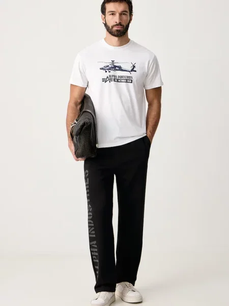 Alpha Industries t-shirt ανδρικό Airborn Ops λευκό
