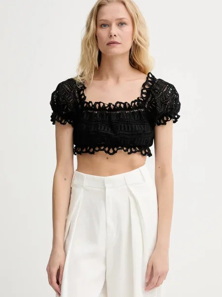 Ermanno Scervino bluză cu imprimeu negru