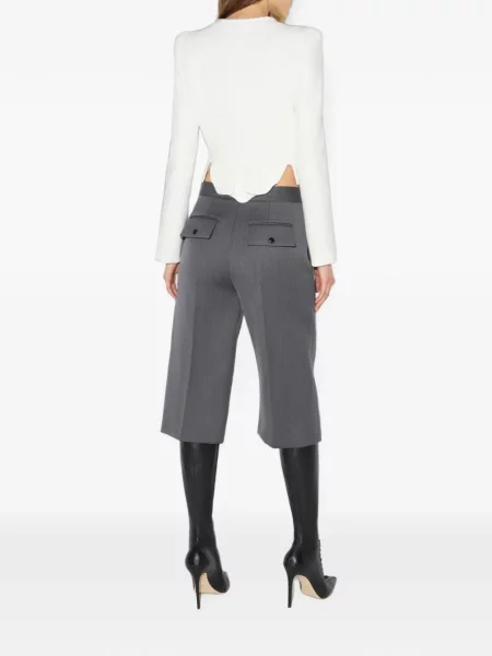 Geacă Elisabetta Franchi din satin alb