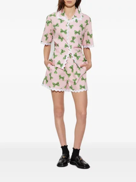 Šortai Moschino su lankeliu rožinė