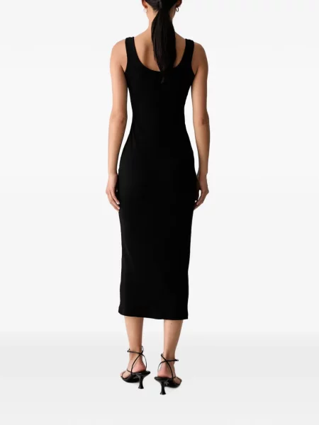 Rochie midi Bardot negru