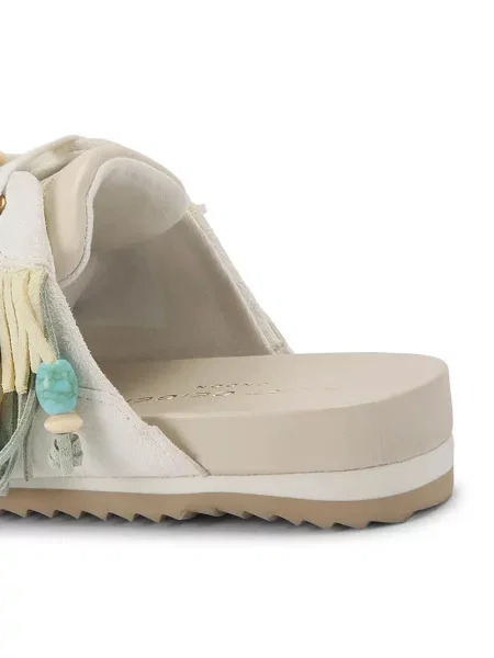 Кожаные мюли Kurt Geiger London с бахромой