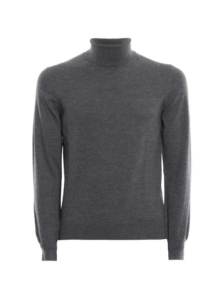 Dzianinowy sweter Gran Sasso szary