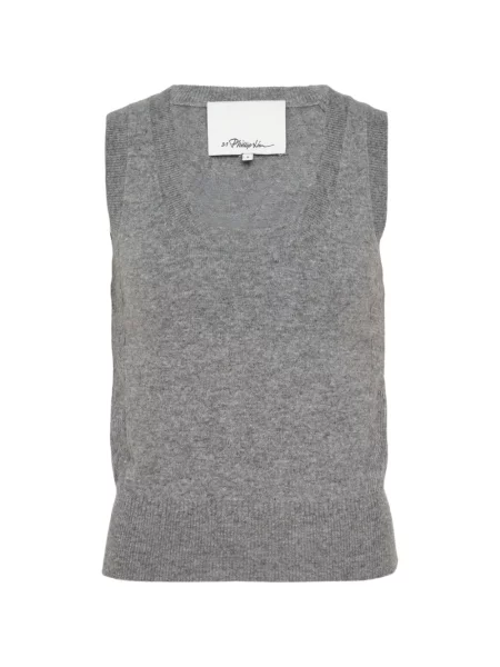 Top 3.1 Phillip Lim fără mâneci gri