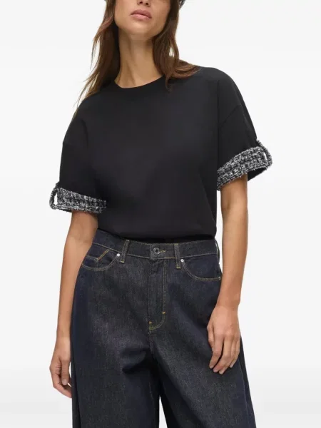 Bouclé tricou Karl Lagerfeld negru