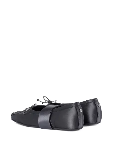 Balerini Ann Demeulemeester din satin gri