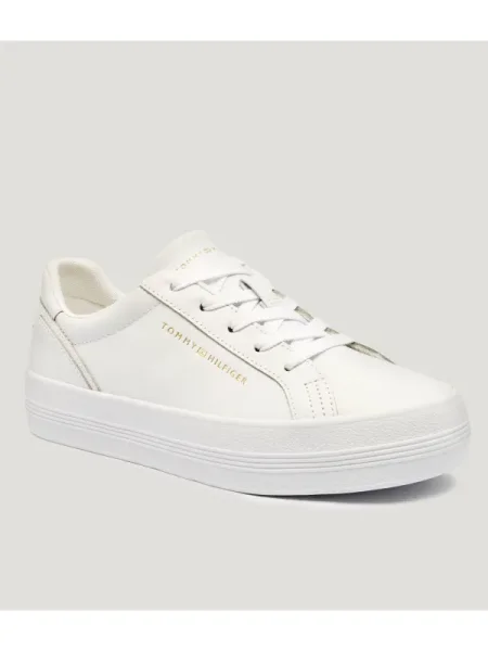 Tommy Hilfiger Teniși din piele alb