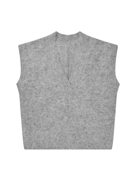 Sweter Munthe wełniany szary