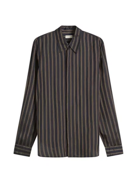 Koszula Dries Van Noten granatowa