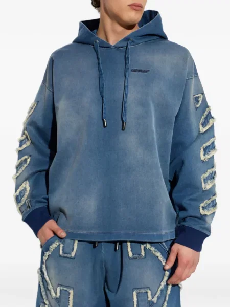 Hanorac cu glugă Off-white alb