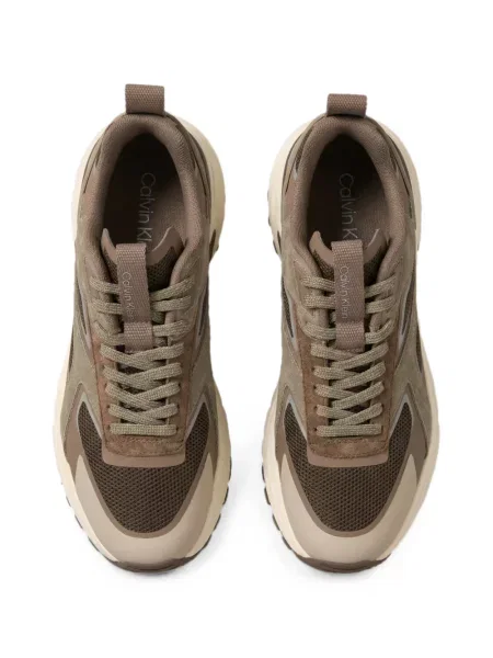 Sneakerși Calvin Klein plasă maro