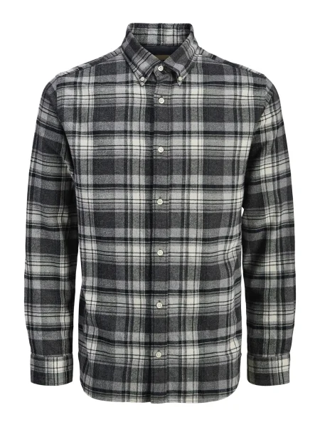 JACK & JONES Cămașă JPRBLUBARKLEY închis / negru / alb gri