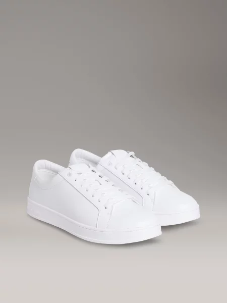 Calvin Klein Sneakers Low Top Lace Up Lth alb