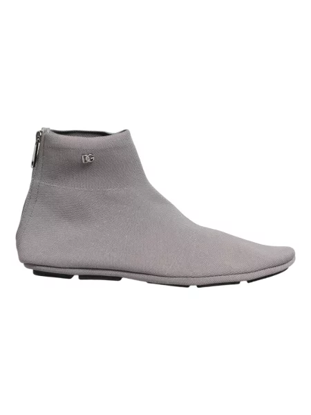 Botki Dolce And Gabbana skórzane szare