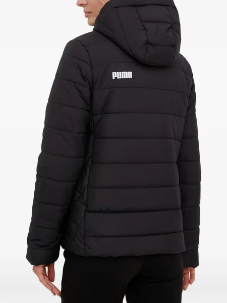 Geacă cu puf Puma cu glugă negru