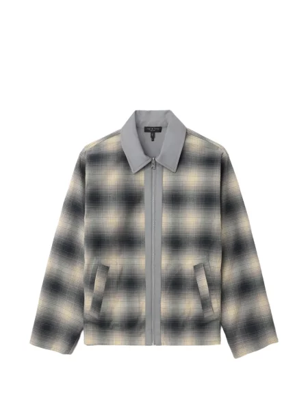 Geacă Rag & Bone în carouri negru