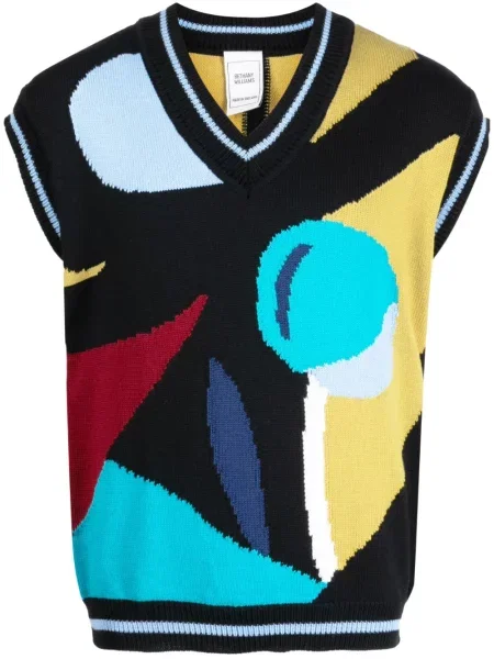 Vestă Bethany Williams cu imagine negru