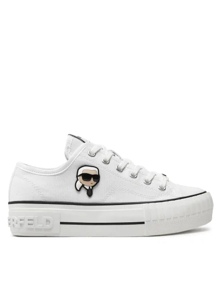 Tornacipő KARL LAGERFELD White Canvas fehér