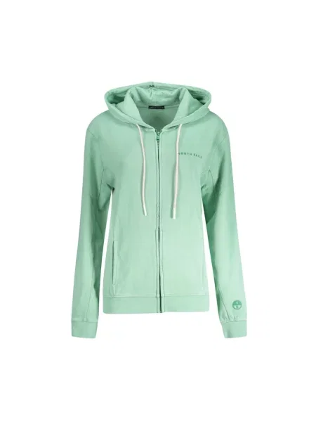 Bluza z kapturem North Sails z kapturem z długim rękawem zielona