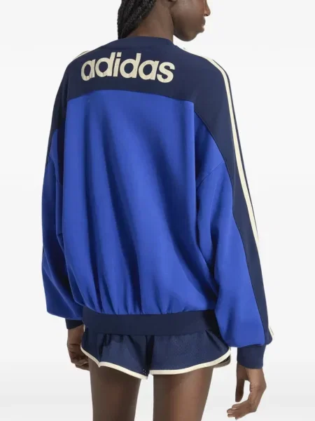 Pantaloni Adidas cu broderie plasă albastru