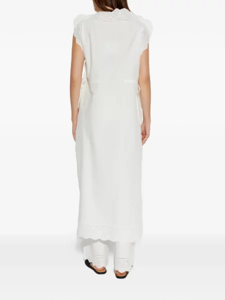 Bluză By Malene Birger cu broderie alb