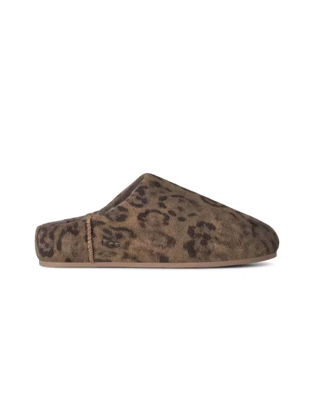 UGG kapcie zamszowe W Elea Spotted Slip-On brązowe