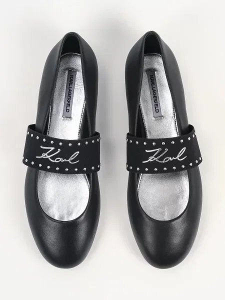 Кожаные балетки Karl Lagerfeld