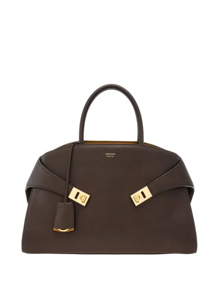Geantă Ferragamo maro