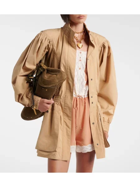 Trenci Chloé din poplin bej