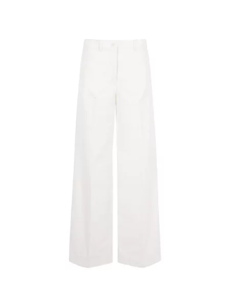Pantaloni Aspesi de catifea cord alb